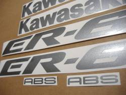 Kawasaki ER-6F 2007 650R blue logo graphics