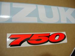 Suzuki GSX-R 750 1999 white adhesives set