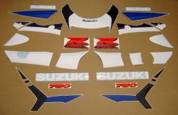 Suzuki 750 1999 white stickers kit