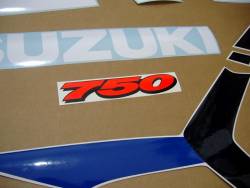 Suzuki GSXR 750 SRAD white decals
