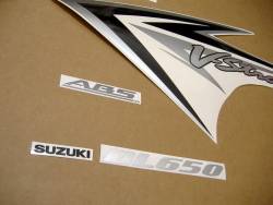 Suzuki dl 650 k9 v-strom dark grey decals stickers