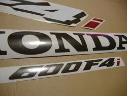 Honda CBR 600 F4i 2004 silver decal set
