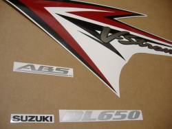 Suzuki DL650 2011 orange complete sticker kit
