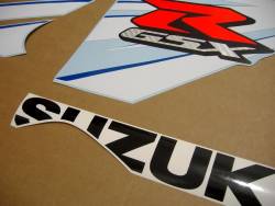 Suzuki 1000 2014 white stickers kit
