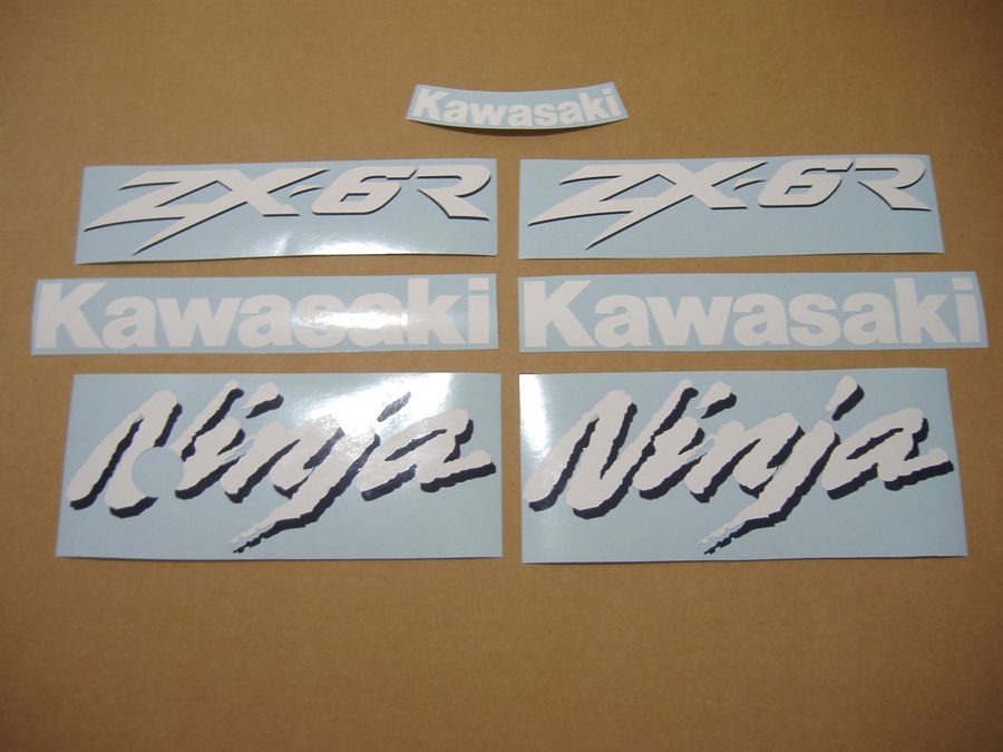 Kawasaki ZX6R 2004 custom adhesives set