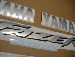 Yamaha FZS 1000 2001 red adhesives set