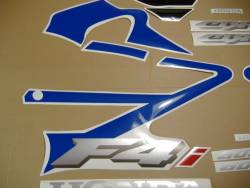 Honda CBR 600 F4i 2005 blue decal set