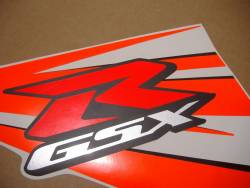 Suzuki GSXR 1000 2013 orange labels graphics