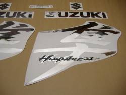 Suzuki hayabusa 1340 l1 mirror chrome grey graphics