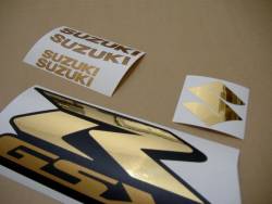 Suzuki 750 2002 gold complete sticker kit