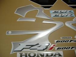 Honda CBR 600 F4i 2002 silver decal set