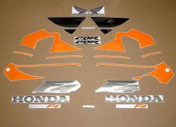 Honda 600 F4 2000 orange black stickers set