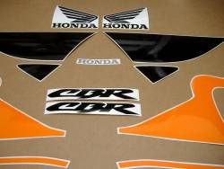Honda CBR 600 F4 2000 orange stickers kit