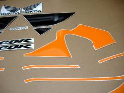 Honda CBR 600 F4 2000 orange labels graphics