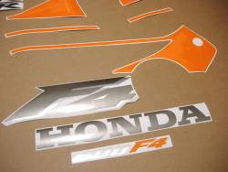 Honda 600 F4 2000 orange full decals kit