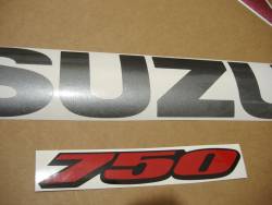 Suzuki GSX-R 750 2006 burgundy stickers set