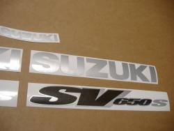 Suzuki SV 650S 1999 red stickers kit