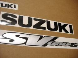 Suzuki 650S 2000 yellow adhesives set