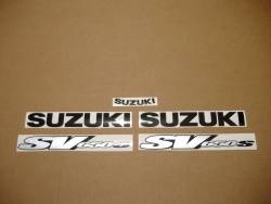 Suzuki 650S 2000 yellow labels graphics