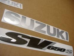 Suzuki SV 650S 2001 blue stickers kit