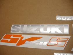 Suzuki SV 650S 2003 orange decals