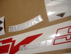 Suzuki SV 650S 2004 black decals kit 