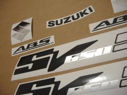 Suzuki SV 650S 2007 titanium decals