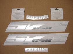 Suzuki 650S 2004 blue full decals kit