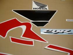 Honda CBR 600 F4i 2001 red stickers kit