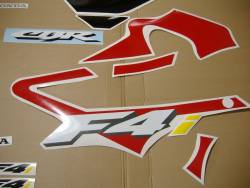 Honda CBR 600 F4i 2001 red adhesives set