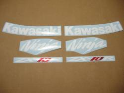 Kawasaki ZX10R 2009 blue adhesives set