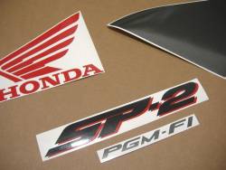 Honda vtr 2002 white complete sticker kit