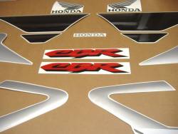 Honda CBR 600 F4 2001 silver stickers kit