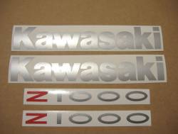 Kawasaki Z1000 2004 orange stickers set