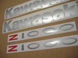 Kawasaki Z1000 2004 orange adhesives set