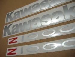 Kawasaki Z 1000 2004 blue labels graphics