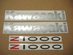 Kawasaki Z1000 2004 brown stickers set