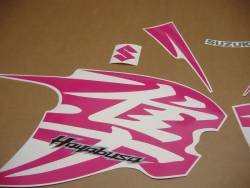 Suzuki Hayabusa 2010 pink stickers set