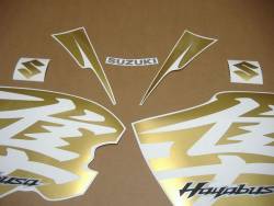Suzuki Hayabusa GSX1300R L1 gold stickers