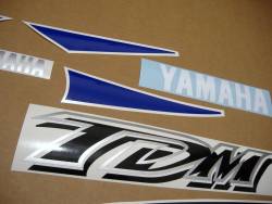 Yamaha TDM 2001 4TX blue stickers set