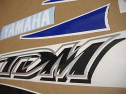 Yamaha TDM 850 2001 blue stickers kit