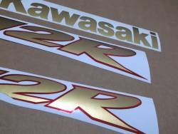 Kawasaki ZX 12R 2002 gold full decals kit