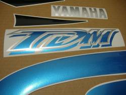 Yamaha TDM 850 2000 4TX blue stickers set