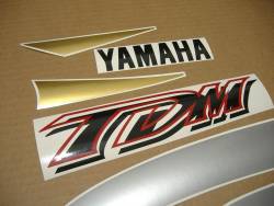 Yamaha TDM 850 1999 4TX blue labels graphics