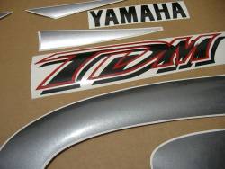 Yamaha TDM 850 2000 4TX silver labels graphics