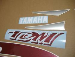 Yamaha TDM 850 2001 4TX burgundy stickers