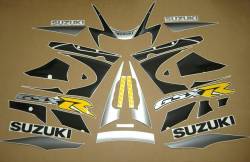 Suzuki GSXR 1000 K1 silver full decals kit