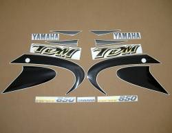 Yamaha TDM 850 2001 black stickers kit