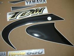 Yamaha TDM 850 2001 4TX black labels graphics