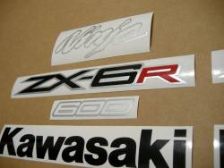 Kawasaki ZX-6R 2012 Ninja black stickers